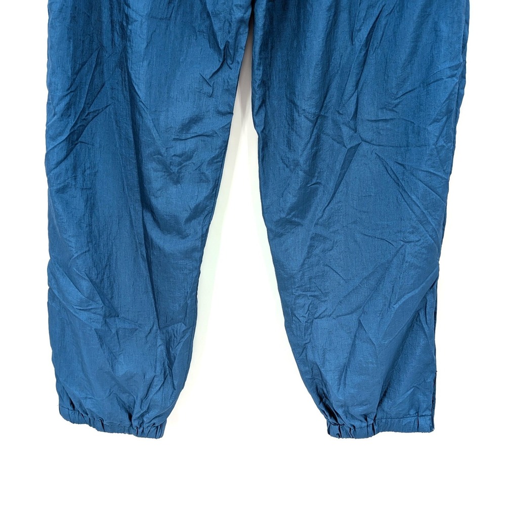 Y2K Blue Nylon Jogger Pants Mens Vintage 1993 Techwear Athleisure Streetwear - Picture 7 of 9